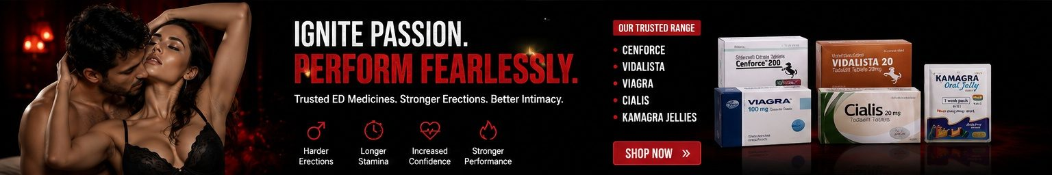 Ignite passion, perform fearlessly — trusted ED medicines for stronger erections and better intimacy