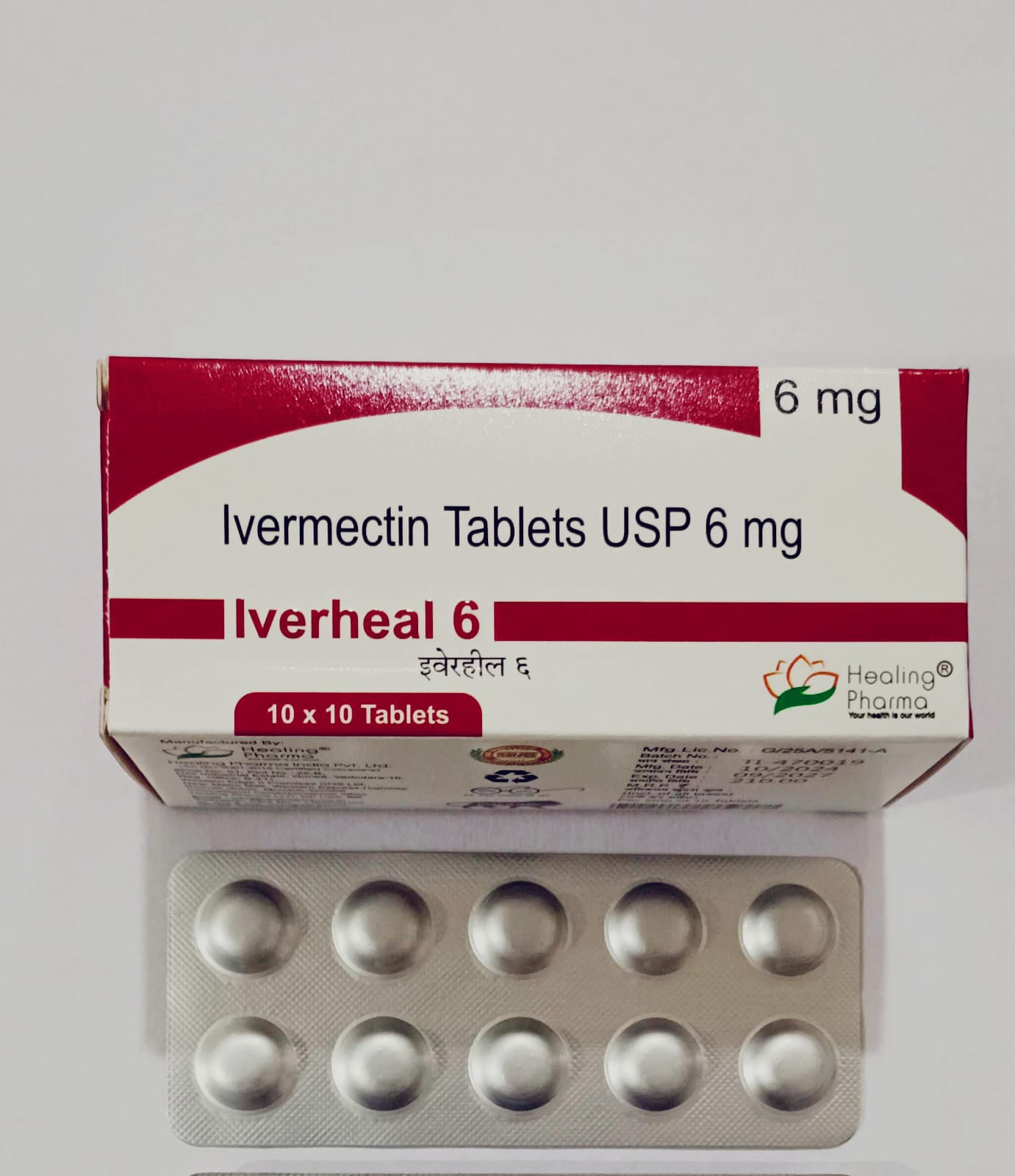 Buy Ivermectin 6mg online worldwide — Healing Pharma — $0.80 per pill