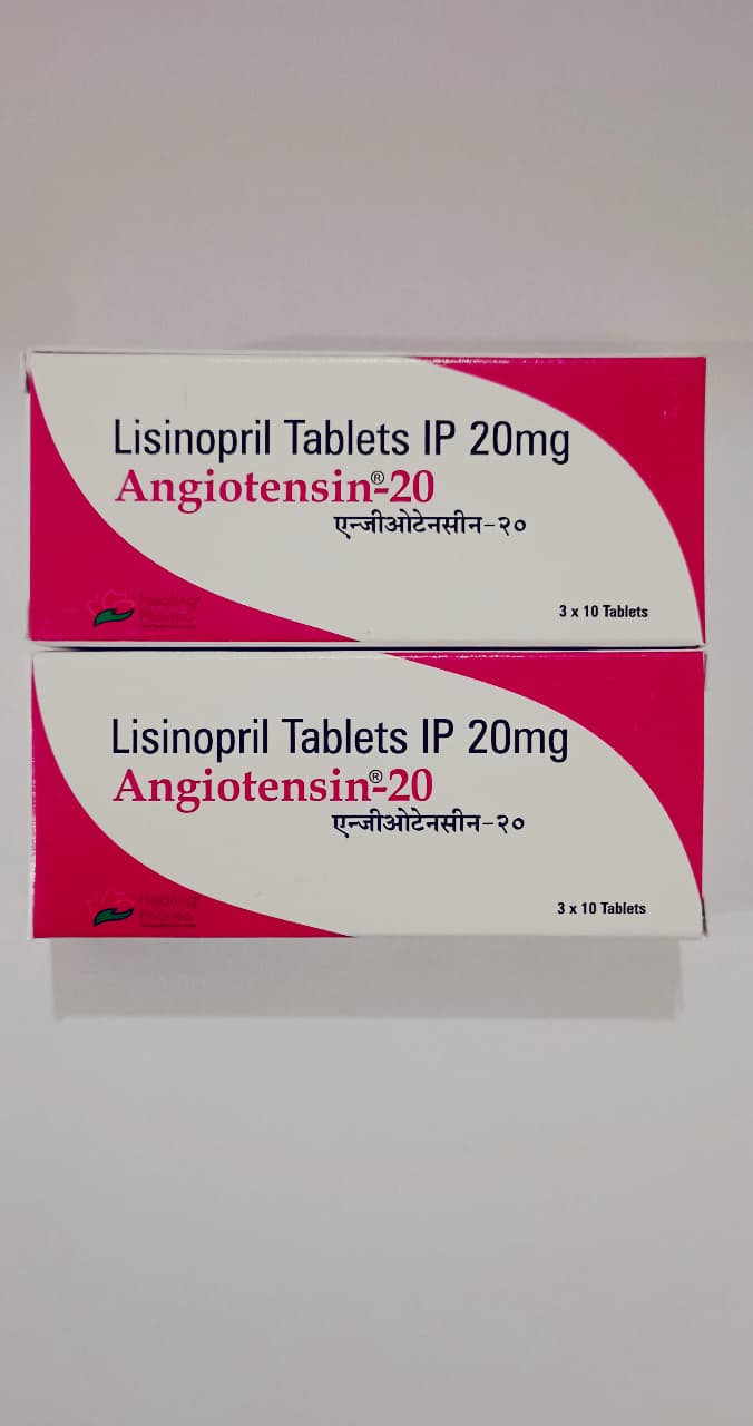 Buy Lisinopril 20mg (Angiotensin) online worldwide — Healing Pharma — $0.80 per pill