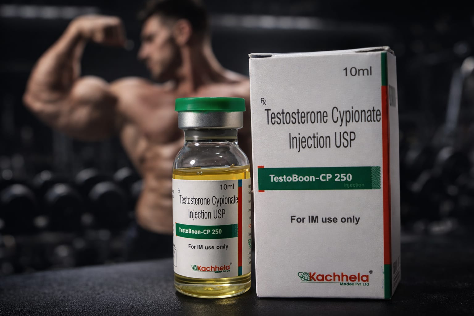 Buy Testosterone Cypionate 250mg 10ml Vial online worldwide — Kachhela Medex — $55.00 per pill